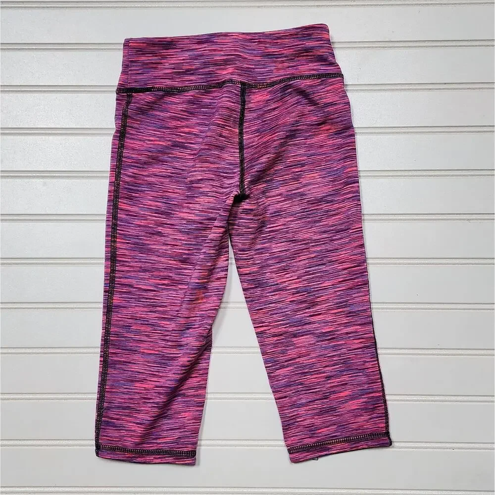 Old Navy Girls Active Capri Leggings Size S (6-7) Pink & Purple